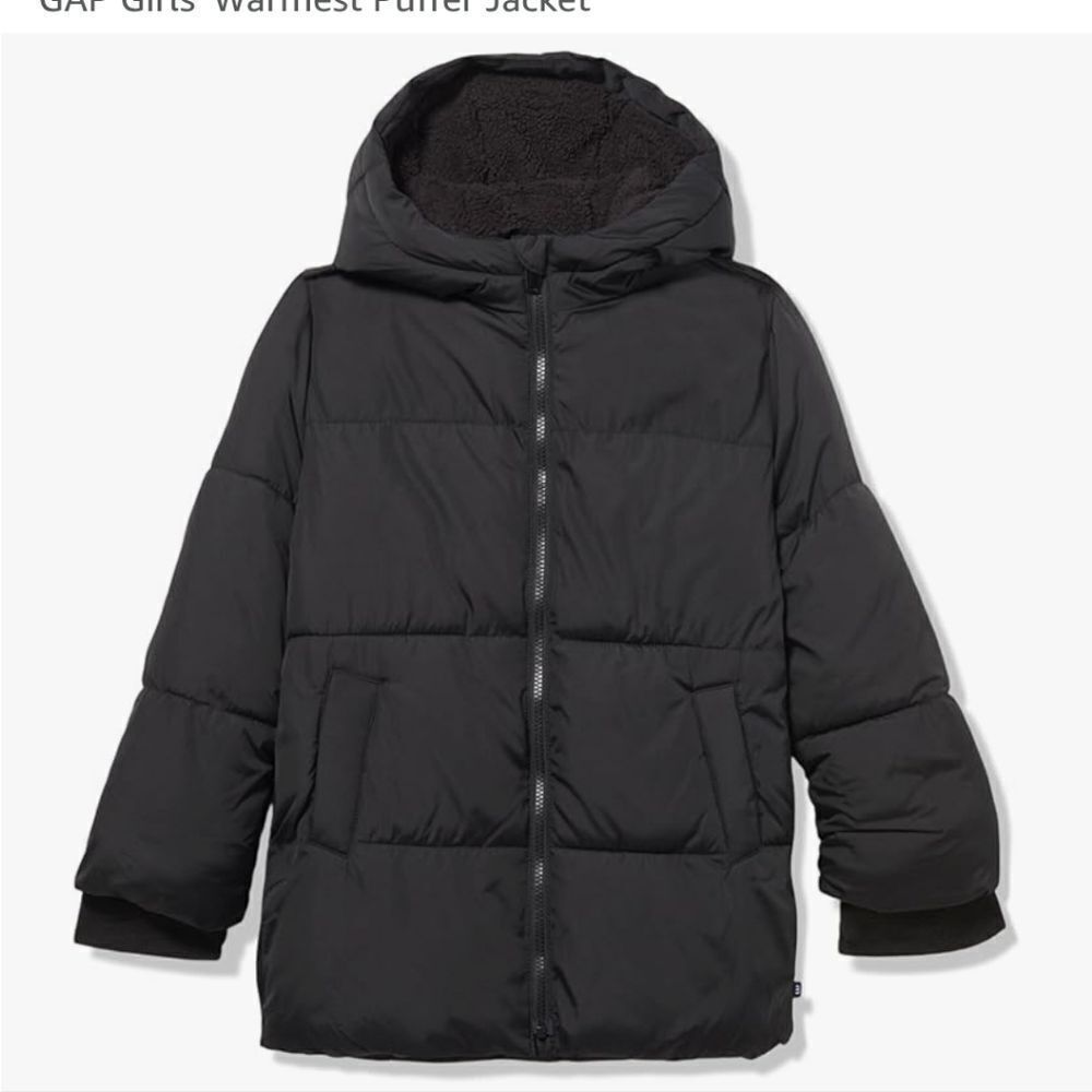 Gap Kids Black Puffer Jacket,sise S(6-7)